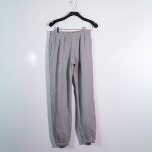 NEW Cross Colours World Peace Cotton Fleece Lined Pull On Joggers Sweat Pants S